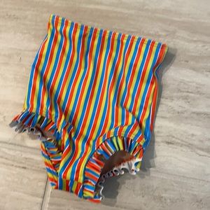 Circus stripe ruffle bottoms